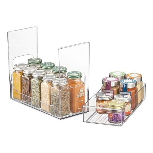 iDesign 68530 Cabinet Binz Spice Rack, Clear