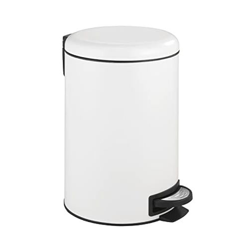 Wenko Pedal Bin Leman White Easy Close 12 Liter