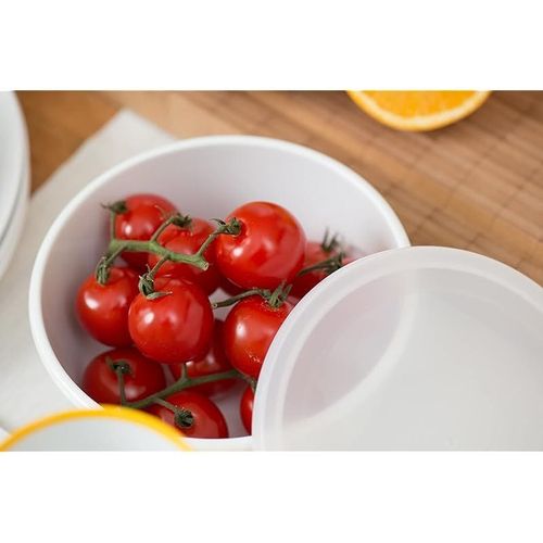 Mepal Cirqula Round Storage Bowl Set of 3 Pieces 350ML, 750ML, 1.25 Liter Nordic Green