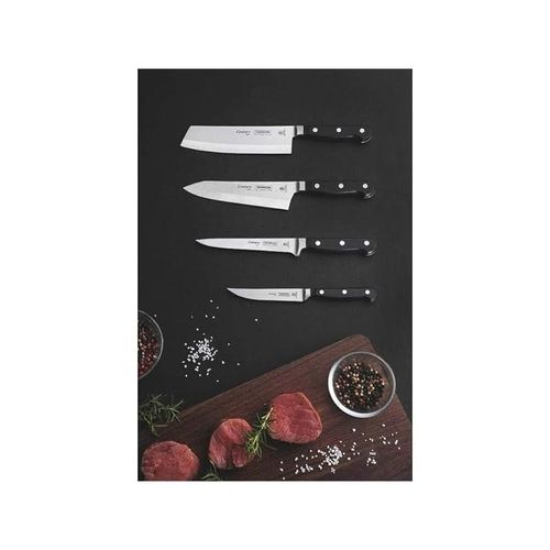 Tramontina century 24021105 steak knife, 5-inch blade length, silver/black