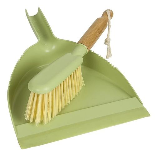 Bamboo Naturals Sweeper Set Made of Sustainable Bamboo and Recycled Plastic, Green