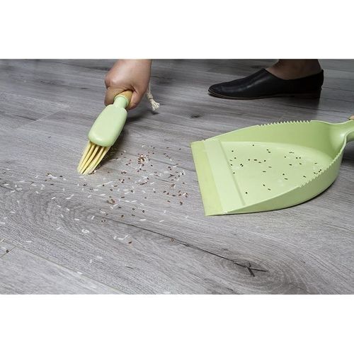 Bamboo Naturals Sweeper Set Made of Sustainable Bamboo and Recycled Plastic, Green