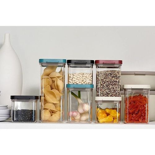 Mepal Omnia Rectangular Storage Jar, 700 ml Capacity, Black