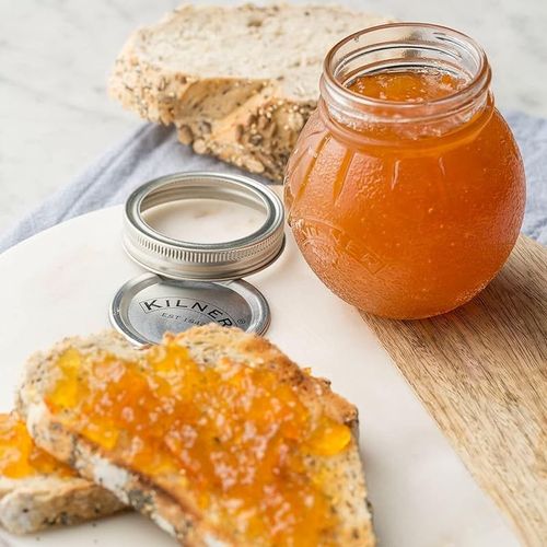 Kilner 400ML Orange Fruit Jar Clear