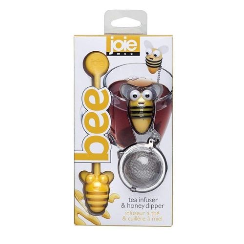 Joie Kitchen Gadgets 48218 Joie Bee Tea Infuser &amp; Honey Dipper, Plastic