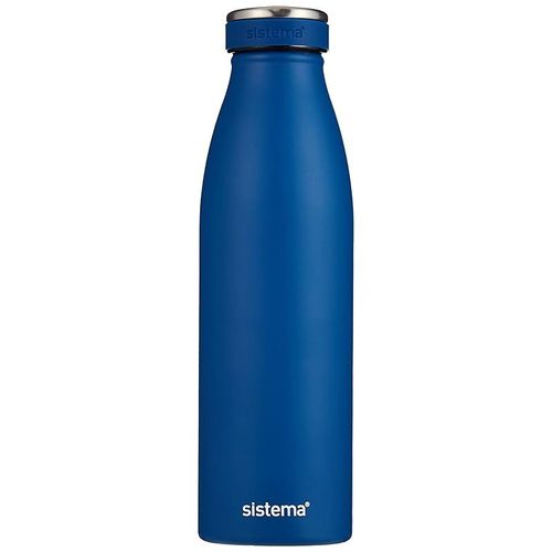 Sistema Stainless Steel Bottle Blue 500ml