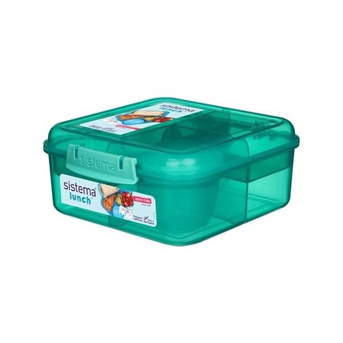 Sistema 1.25L Bento Cube Lunch Box - Green