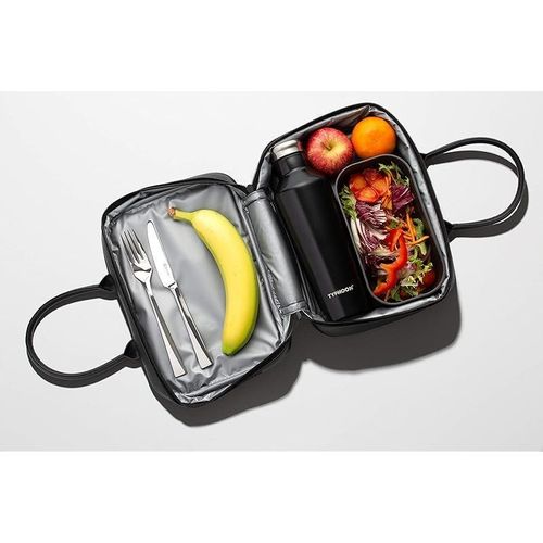 Typhoon Double Wall Stainless Steel Bottle, 500 ML Capacity, Black