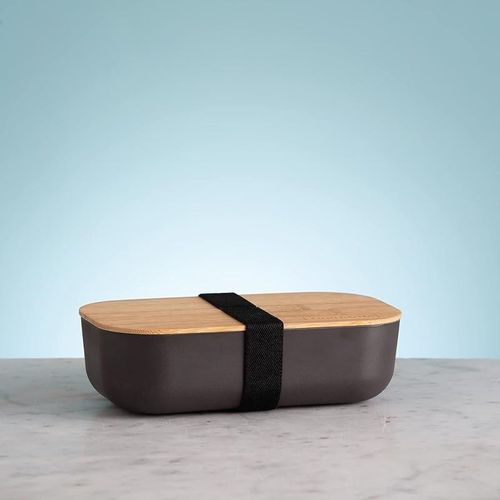 Typhoon Pure Black Bamboo Fibre Lunch Box