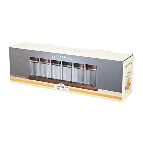 Artisan Street 6 pieces Spice Jars with Board