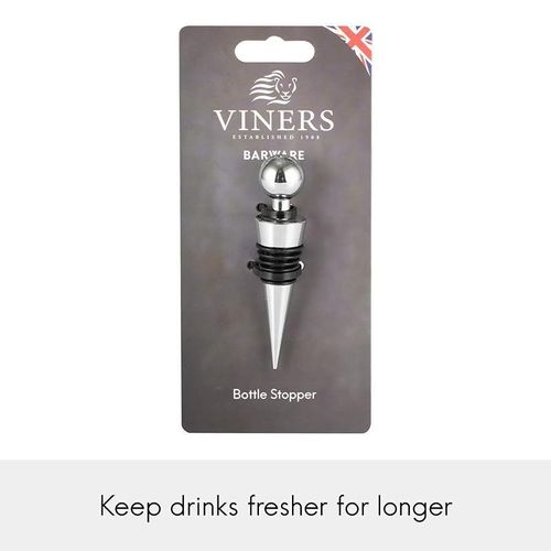 Viners Barware Triangular Bottle Stopper With Rubber Airtight Seal