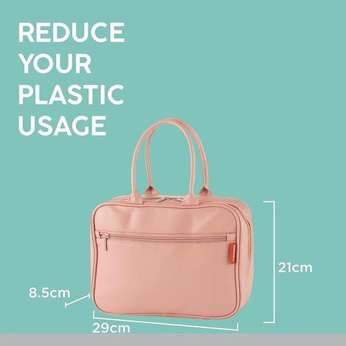 Typhoon 1402.034 Pure Pink Lunch Bag, Vegan Leather