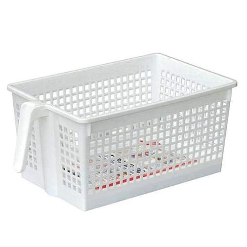 Keyway Storage Basket With Handle Large Assorted (Clear or White)