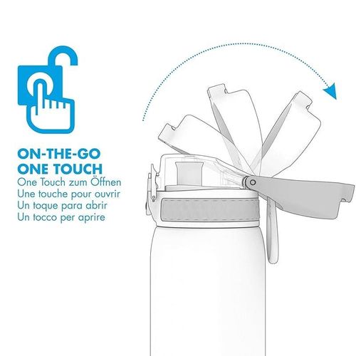 ION8 Leak Proof 320ML Steel Water Bottle Vacuum Insulated Canyon Rose