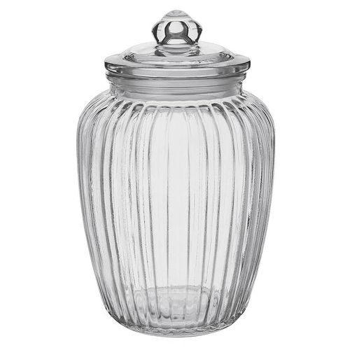 Treo By Milton Pot Jar With Glass Lid, 1 Piece, 2350 ml, Transparent Air Tight Storage Jar Kitchen Organiser Modular Dishwasher Safe