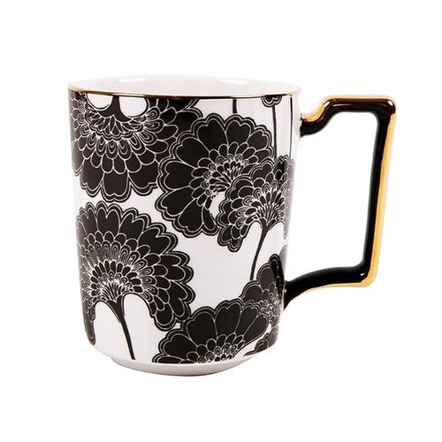 Ladelle Florence Broadhurst Mug, 11.2 cm x 8.2 cm x 10 cm Size, White