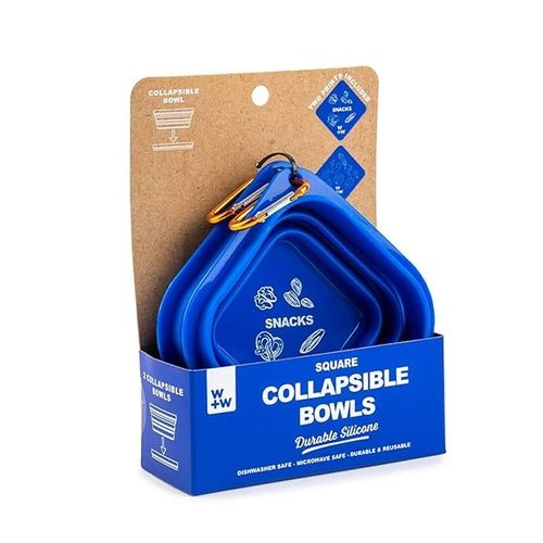 Core Square Collapsible Bowls 2-Piece Set