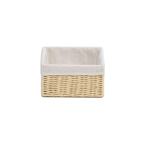 Storage Basket Natural with Liner 20 x 20 x 10 cm