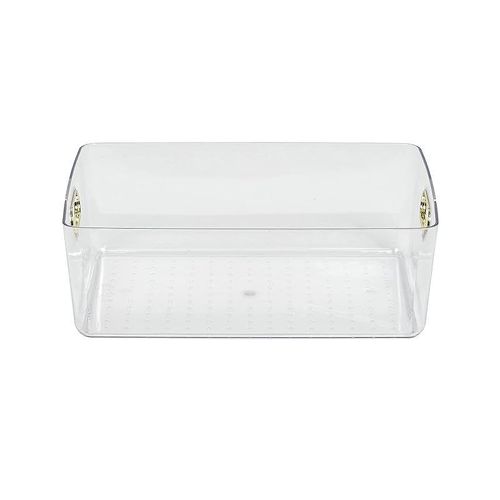 5 Liter Clear Bin with Chrome Handles