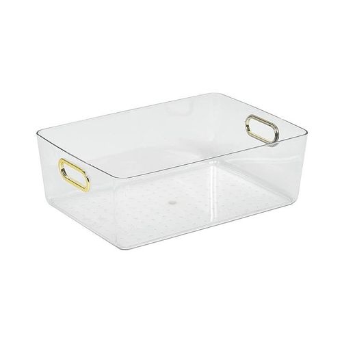 5 Liter Clear Bin with Chrome Handles
