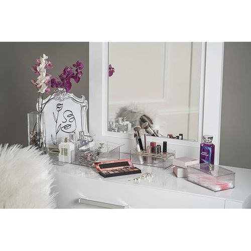 2.4 Liter Clear Bin with Chrome Handles