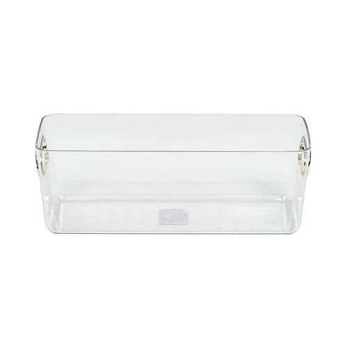 2.4 Liter Clear Bin with Chrome Handles