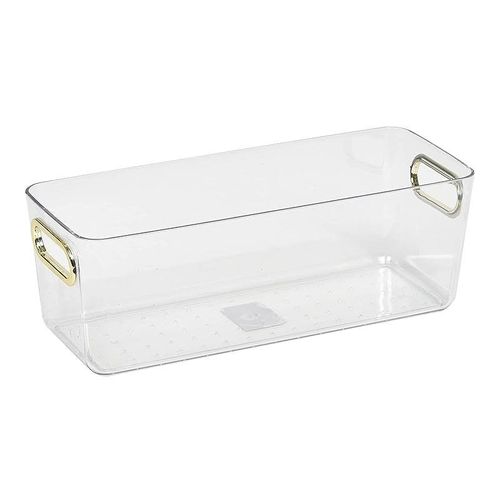 2.4 Liter Clear Bin with Chrome Handles