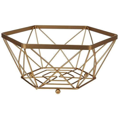 AQ Hexa Premium Flat Wire Fruit Basket, 10.75-Inch x 10.75-Inch x 4.5-Inch Size
