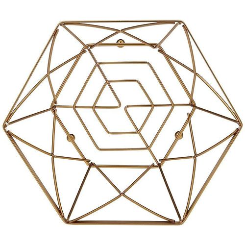 سلة فاكهة AQ Hexa Premium ذات الأسلاك المسطحة، مقاس 10.75 بوصة × 10.75 بوصة × 4.5 بوصة