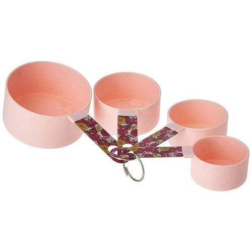 Core Measuring Cups with Pink Floral Handles 8-Piece Set