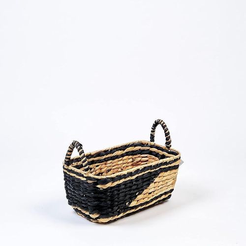 Homesmith Small Water Hyacinth Storage Basket L35 x W21 x H16 cm