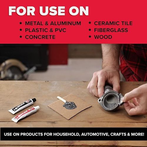 J B Weld 8265S Original Cold Weld Steel Reinforced Epoxy 2 oz, Dark Grey