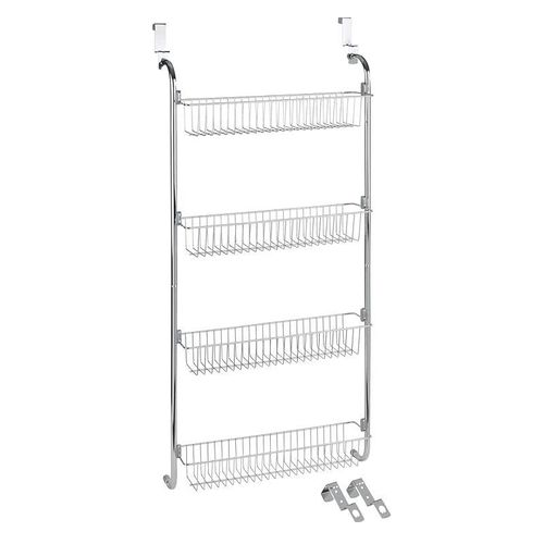 Wenko 4 Tier Over Door Accessory Rack Chrome