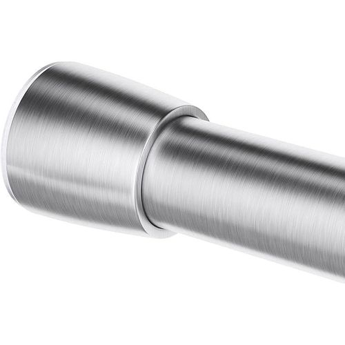 Idesign Forma Metal Expandable Extra Large Constant Tension Shower Curtain Rod For Master, Guest, Kids' Bathroom, 78-108", Brushed Stainless Steel