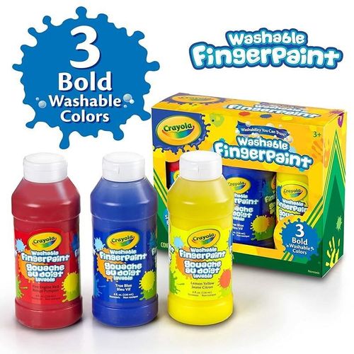 Crayola Washable Fingerpaint, Multi-Colour, 8 oz, Cy55-1310