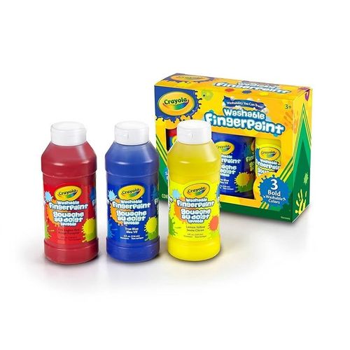 Crayola Washable Fingerpaint, Multi-Colour, 8 oz, Cy55-1310