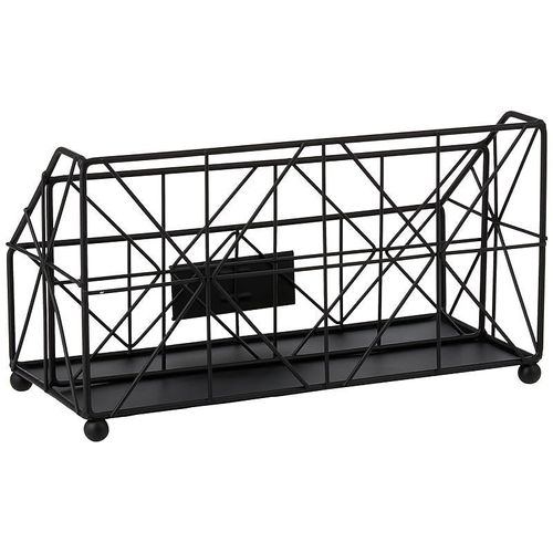 AQ Keira Wire Desk Organizer, Matte Black