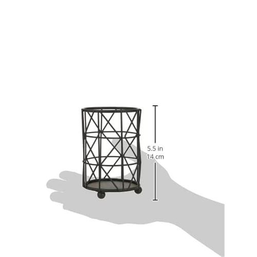 AQ Keira Wire Pencil Holder, Matte Charcoal