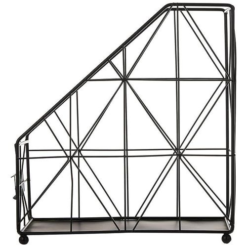 AQ Keira Wire Vertical Gile Desk Organizer, Matte Black