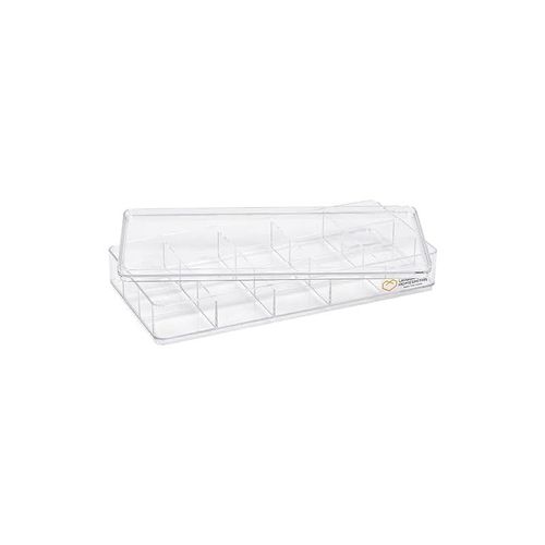 Homesmiths Stationery Box 15 Dividers Clear
