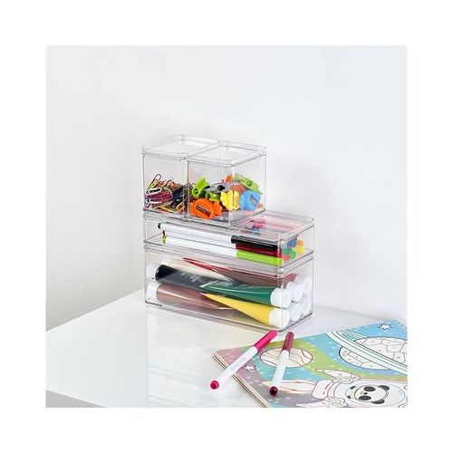 Homesmiths Stationery Box Set of 5 Clear