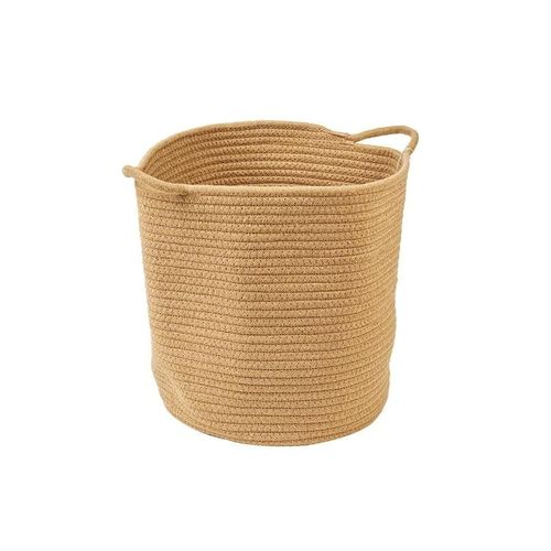 Homesmiths Cotton Rope Baske Upper Mouth Natural Dia30 X H30 Cm