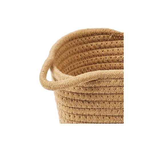 Homesmiths Cotton Rope Basket Natural Dia18 X H15 Cm
