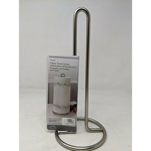 Spectrum Diversifies Designs Paper Towel Holder, 2 Ounce, 1 count, Satin Nickel