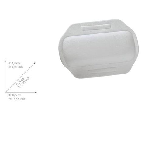 Bath Pillow Florida White 34.5Zx Xz2.3Zx Xz24 Cm