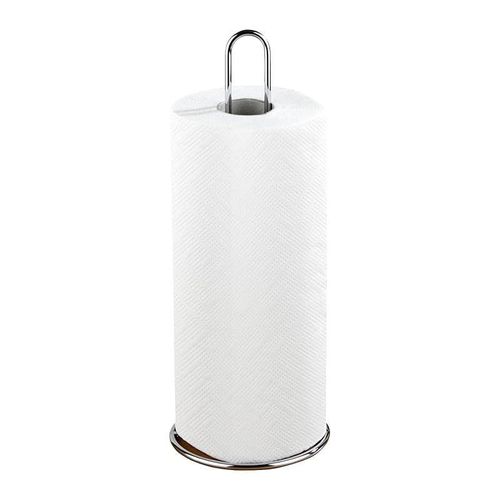 Wenko Portarrollos Papel cocina, Metal, Silver Glossy