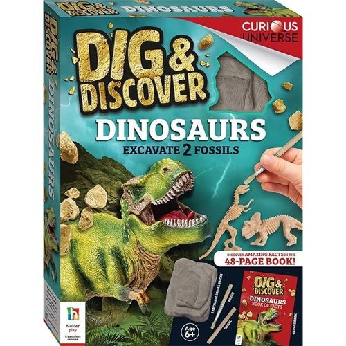 Hinkler Curious Universe Dig and Discover Dinosaurs Kit