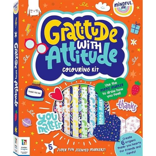 Hinkler Mindful Me Gratitude with Attitude Colouring Kit