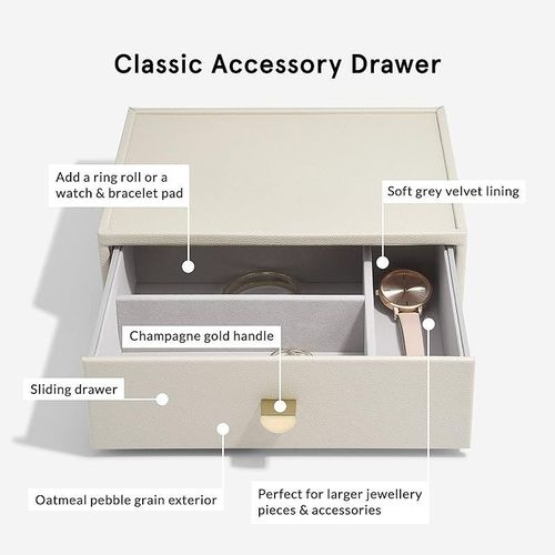 Stackers Classic Drawer 2-Pieces, Oatmeal