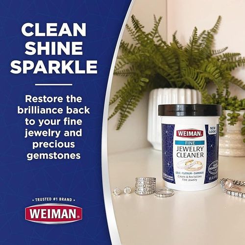 Weiman Fine Jewelry Cleaner Liquid With Cleaning Brush (6 Oz)